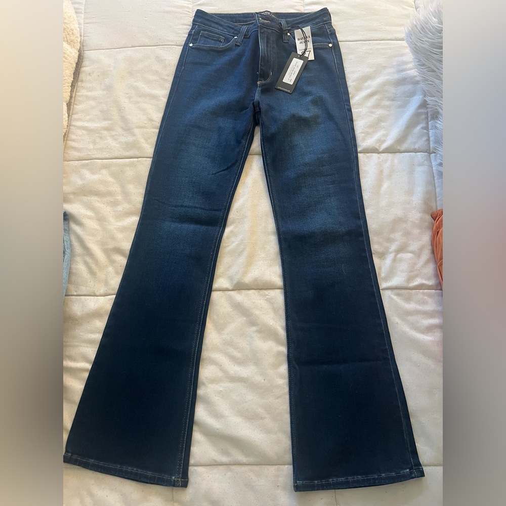 Just Black Denim Slim Bootcut High Waist Jeans size 27, NWT